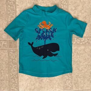 Boys Just For You by Carters Splash Zone Short Sleeve Swim Top 3T
